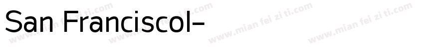 San Franciscol字体转换